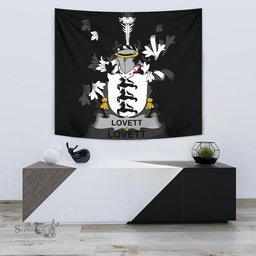 Irish Lovett Coat of Arms Family Crest Ireland Tapestry Irish Tapestry