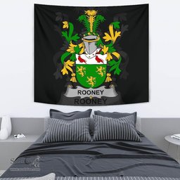 Irish Rooney or  O'Rooney Coat of Arms Family Crest Ireland Tapestry Irish Tapestry