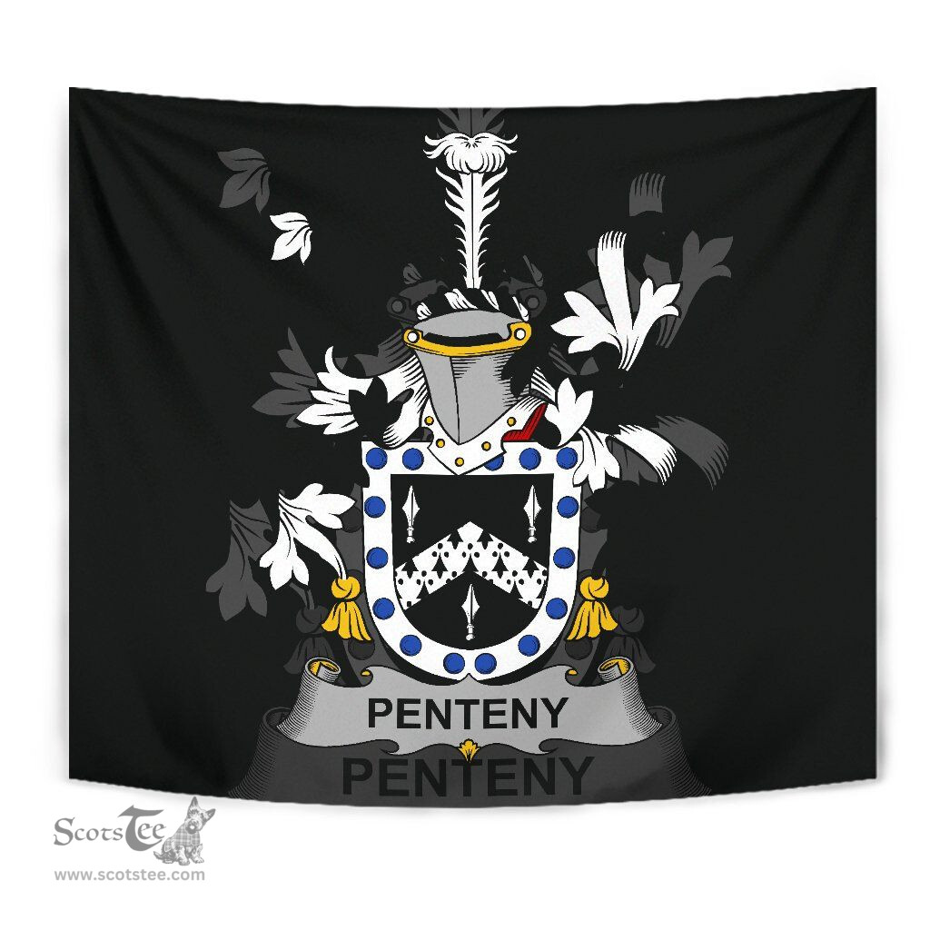 Irish Penteny Coat of Arms Family Crest Ireland Tapestry Irish Tapestry