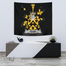 Irish Shaw Coat of Arms Family Crest Ireland Tapestry Irish Tapestry