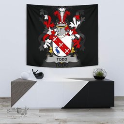 Irish Todd or Tod Coat of Arms Family Crest Ireland Tapestry Irish Tapestry