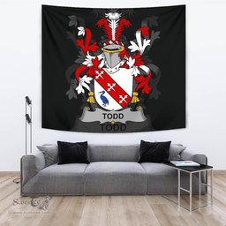 Irish Todd or Tod Coat of Arms Family Crest Ireland Tapestry Irish Tapestry