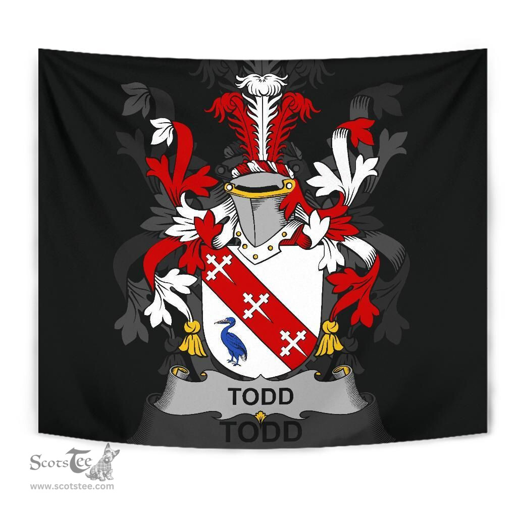 Irish Todd or Tod Coat of Arms Family Crest Ireland Tapestry Irish Tapestry