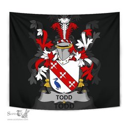 Irish Todd or Tod Coat of Arms Family Crest Ireland Tapestry Irish Tapestry