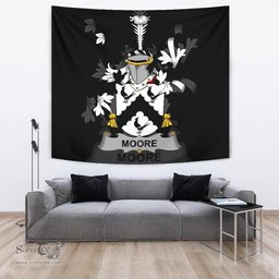 Irish Moore Coat of Arms Family Crest Ireland Tapestry Irish Tapestry