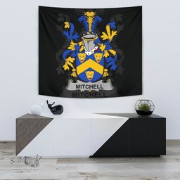 Irish Mitchell Coat of Arms Family Crest Ireland Tapestry Irish Tapestry