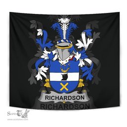 Irish Richardson Coat of Arms Family Crest Ireland Tapestry Irish Tapestry