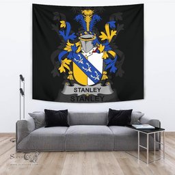 Irish Stanley Coat of Arms Family Crest Ireland Tapestry Irish Tapestry