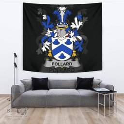 Irish Pollard Coat of Arms Family Crest Ireland Tapestry Irish Tapestry