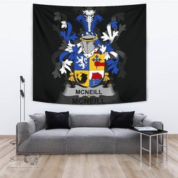 Irish Neill or McNeill Coat of Arms Family Crest Ireland Tapestry Irish Tapestry