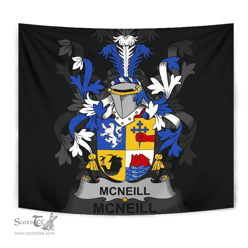 Irish Neill or McNeill Coat of Arms Family Crest Ireland Tapestry Irish Tapestry