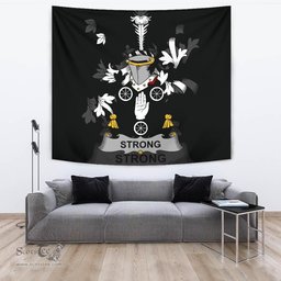 Irish Strong Coat of Arms Family Crest Ireland Tapestry Irish Tapestry