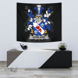 Irish Nowland Coat of Arms Family Crest Ireland Tapestry Irish Tapestry