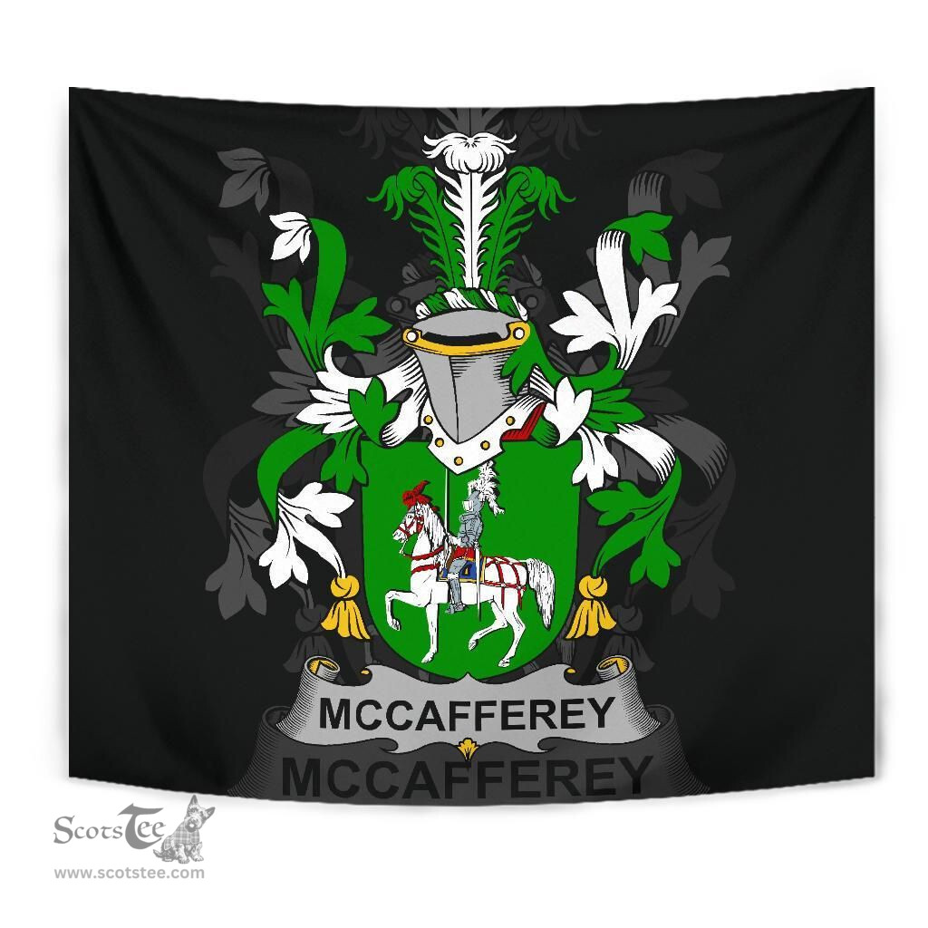 Irish McCafferey or McCaffrey Coat of Arms Family Crest Ireland Tapestry Irish Tapestry