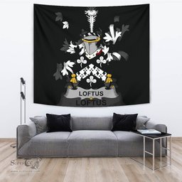 Irish Loftus Coat of Arms Family Crest Ireland Tapestry Irish Tapestry