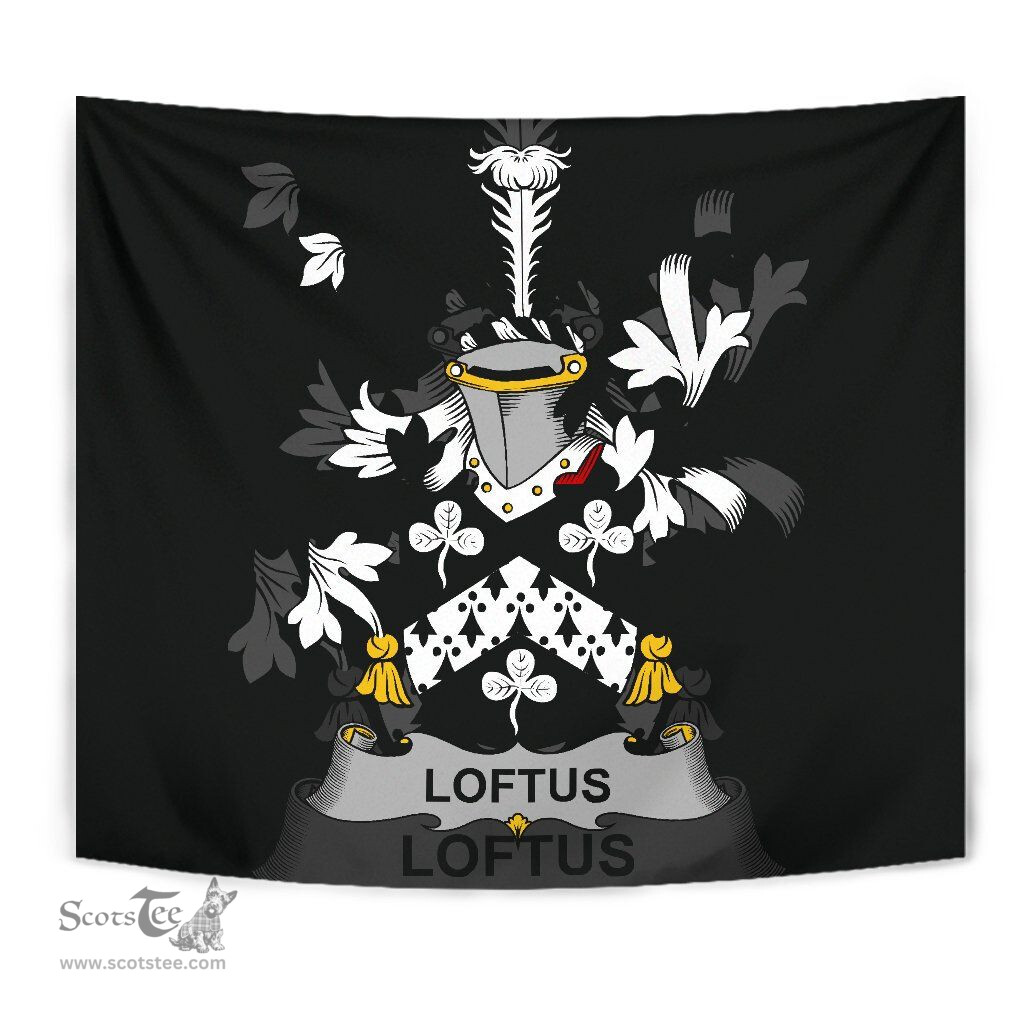 Irish Loftus Coat of Arms Family Crest Ireland Tapestry Irish Tapestry
