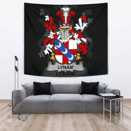 Irish Lynam or O'Lynam Coat of Arms Family Crest Ireland Tapestry Irish Tapestry