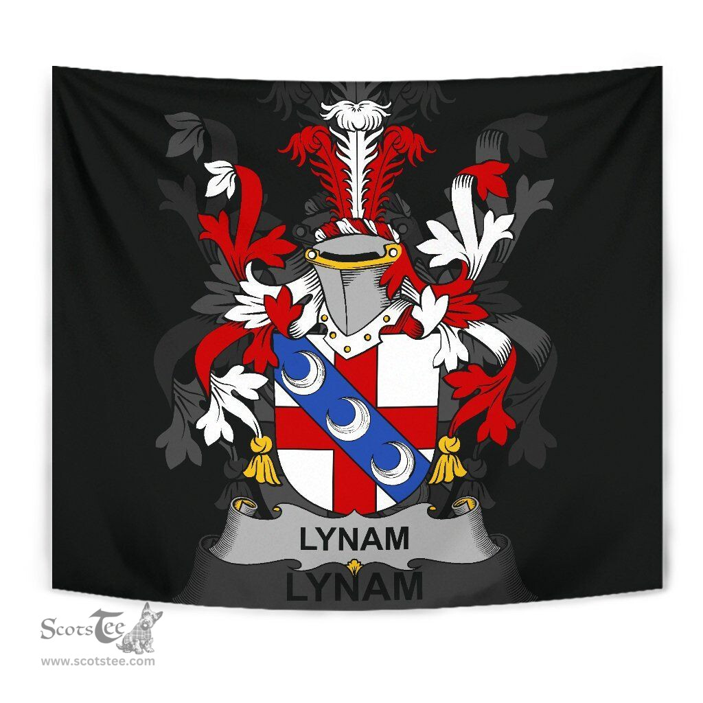 Irish Lynam or O'Lynam Coat of Arms Family Crest Ireland Tapestry Irish Tapestry