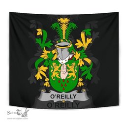Irish Reilly or O'Reilly Coat of Arms Family Crest Ireland Tapestry Irish Tapestry