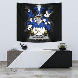 Irish Sheppard Coat of Arms Family Crest Ireland Tapestry Irish Tapestry
