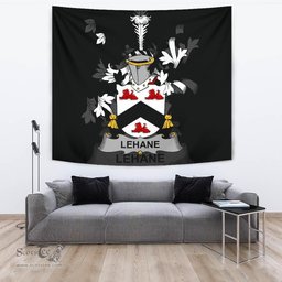 Irish Lehane or O'Lehane Coat of Arms Family Crest Ireland Tapestry Irish Tapestry