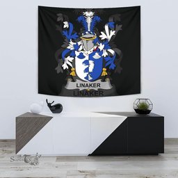 Irish Linaker Coat of Arms Family Crest Ireland Tapestry Irish Tapestry