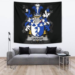 Irish Linaker Coat of Arms Family Crest Ireland Tapestry Irish Tapestry
