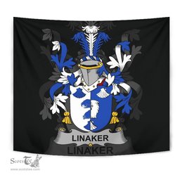 Irish Linaker Coat of Arms Family Crest Ireland Tapestry Irish Tapestry
