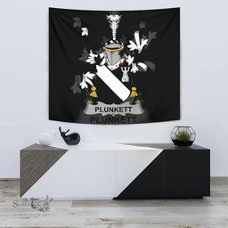 Irish Plunkett Coat of Arms Family Crest Ireland Tapestry Irish Tapestry