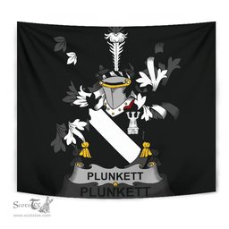 Irish Plunkett Coat of Arms Family Crest Ireland Tapestry Irish Tapestry