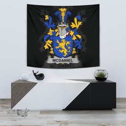 Irish McDaniel or Daniel Coat of Arms Family Crest Ireland Tapestry Irish Tapestry