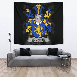 Irish McDaniel or Daniel Coat of Arms Family Crest Ireland Tapestry Irish Tapestry