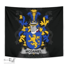 Irish McDaniel or Daniel Coat of Arms Family Crest Ireland Tapestry Irish Tapestry