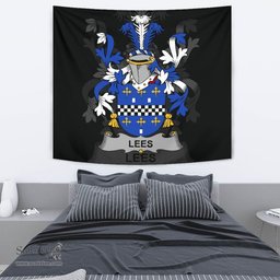 Irish Lees or McAleese Coat of Arms Family Crest Ireland Tapestry Irish Tapestry