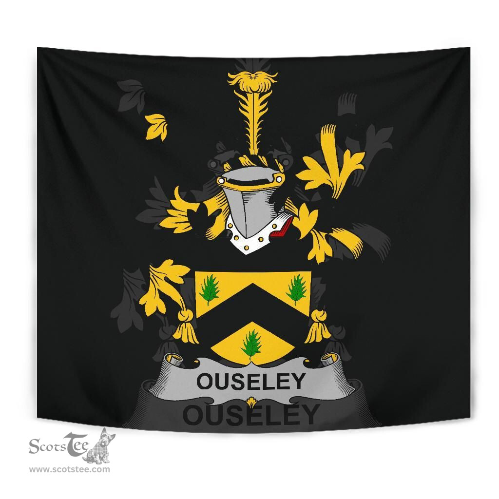 Irish Ouseley Coat of Arms Family Crest Ireland Tapestry Irish Tapestry