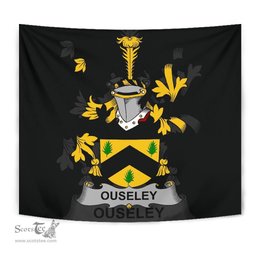 Irish Ouseley Coat of Arms Family Crest Ireland Tapestry Irish Tapestry