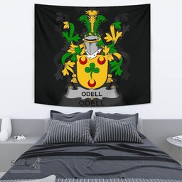 Irish Odell Coat of Arms Family Crest Ireland Tapestry Irish Tapestry