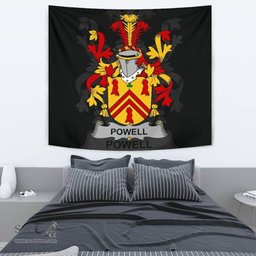 Irish Powell Coat of Arms Family Crest Ireland Tapestry Irish Tapestry