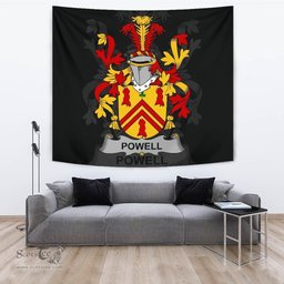 Irish Powell Coat of Arms Family Crest Ireland Tapestry Irish Tapestry