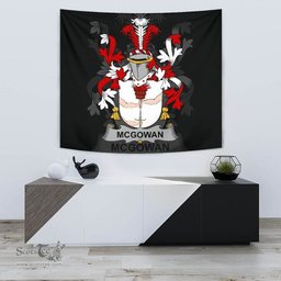 Irish McGowan or McGouan Coat of Arms Family Crest Ireland Tapestry Irish Tapestry