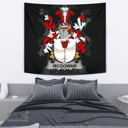Irish McGowan or McGouan Coat of Arms Family Crest Ireland Tapestry Irish Tapestry