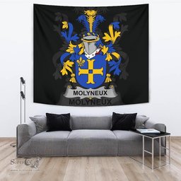 Irish Molyneux Coat of Arms Family Crest Ireland Tapestry Irish Tapestry