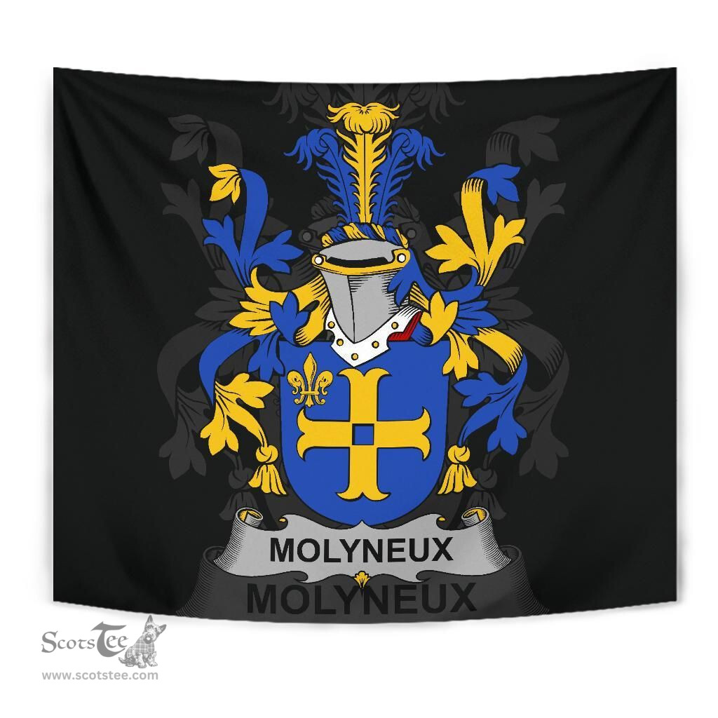 Irish Molyneux Coat of Arms Family Crest Ireland Tapestry Irish Tapestry