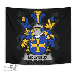 Irish Molyneux Coat of Arms Family Crest Ireland Tapestry Irish Tapestry