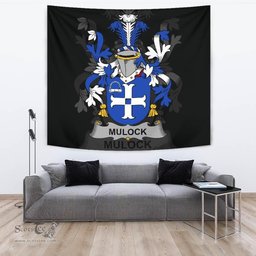 Irish Mulock or Mullock Coat of Arms Family Crest Ireland Tapestry Irish Tapestry