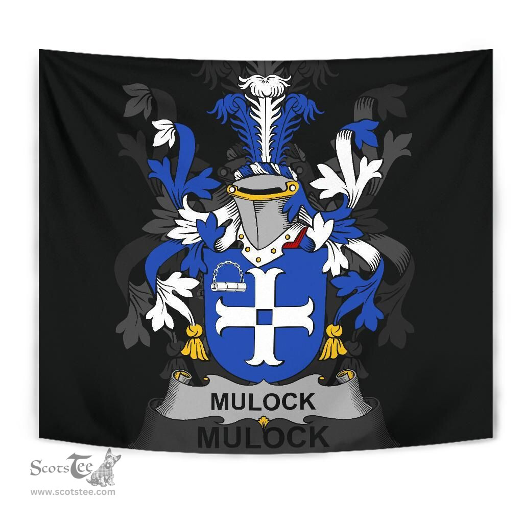 Irish Mulock or Mullock Coat of Arms Family Crest Ireland Tapestry Irish Tapestry