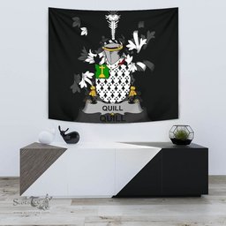 Irish Quill Coat of Arms Family Crest Ireland Tapestry Irish Tapestry