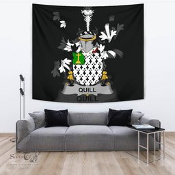 Irish Quill Coat of Arms Family Crest Ireland Tapestry Irish Tapestry