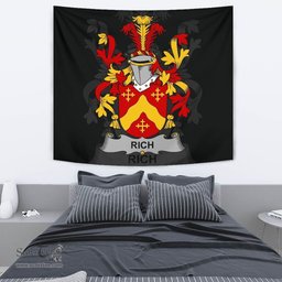 Irish Rich Coat of Arms Family Crest Ireland Tapestry Irish Tapestry