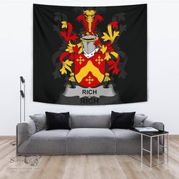 Irish Rich Coat of Arms Family Crest Ireland Tapestry Irish Tapestry